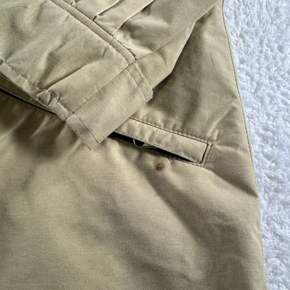 Vintage 80s The North Face Gore Tex‎ Jacket Tan Made In USA Men's Sz L Snap Up
